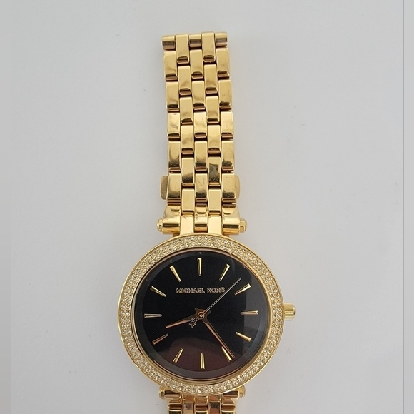 Michael Kors Mini Darci Pave Gold Tone Ladies Watch - Picture 3 of 12